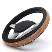rhinestone steering wheel cover, view 3 - MRSLM