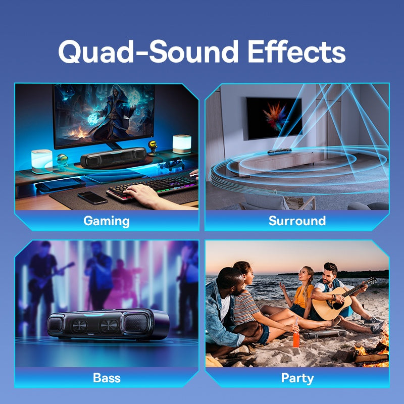 portable bluetooth soundbar speaker, view 7 - MRSLM