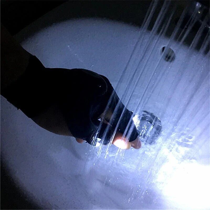 led light fingerless outdoor gloves, view 6 - MRSLM