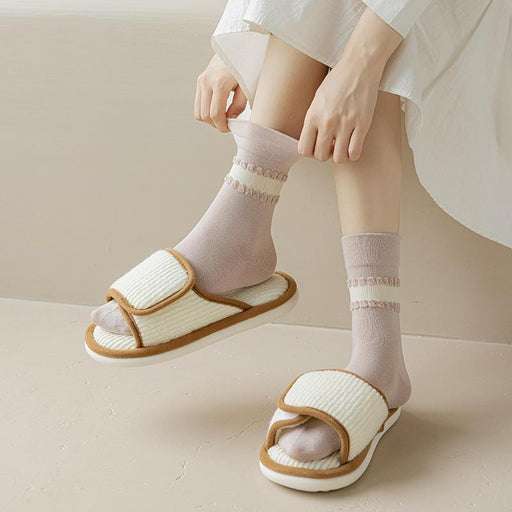 women's mid-tube cotton socks - MRSLM