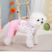 flower pattern dog jumpsuit, view 6 - MRSLM