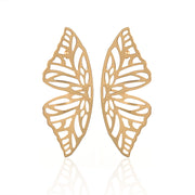 angel wing butterfly stud earrings for women, view 2 - MRSLM