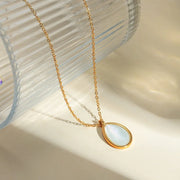 Opal drop pendant necklace - MRSLM