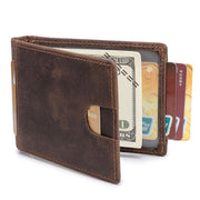 handmade leather wallet, view 3 - MRSLM