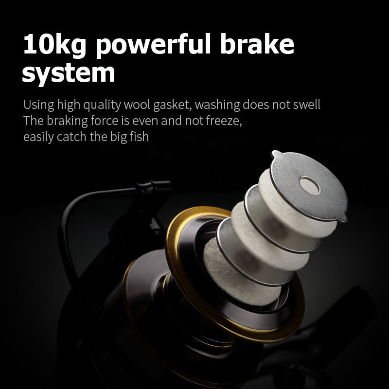Full metal fishing reel, view 2 - MRSLM