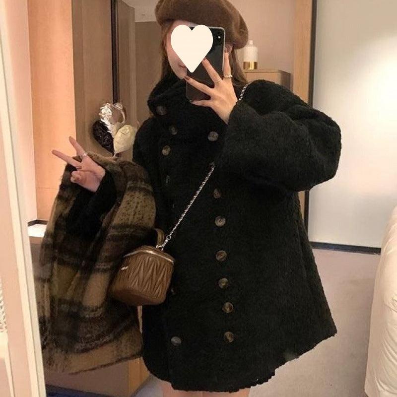 mid-length furry jacket top, view 7 - MRSLM