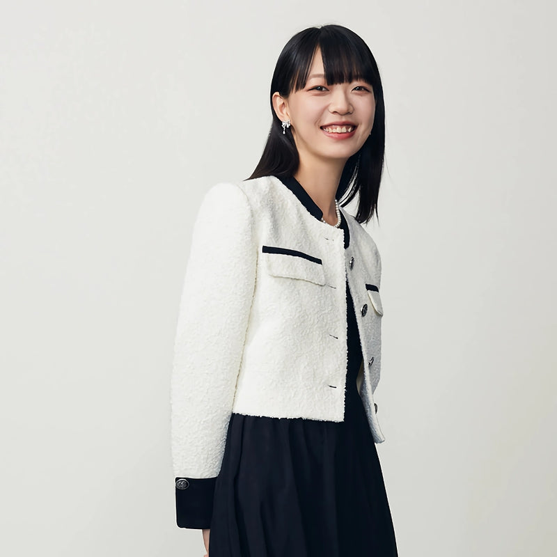 slim fit contrast color jacket, view 5 - MRSLM