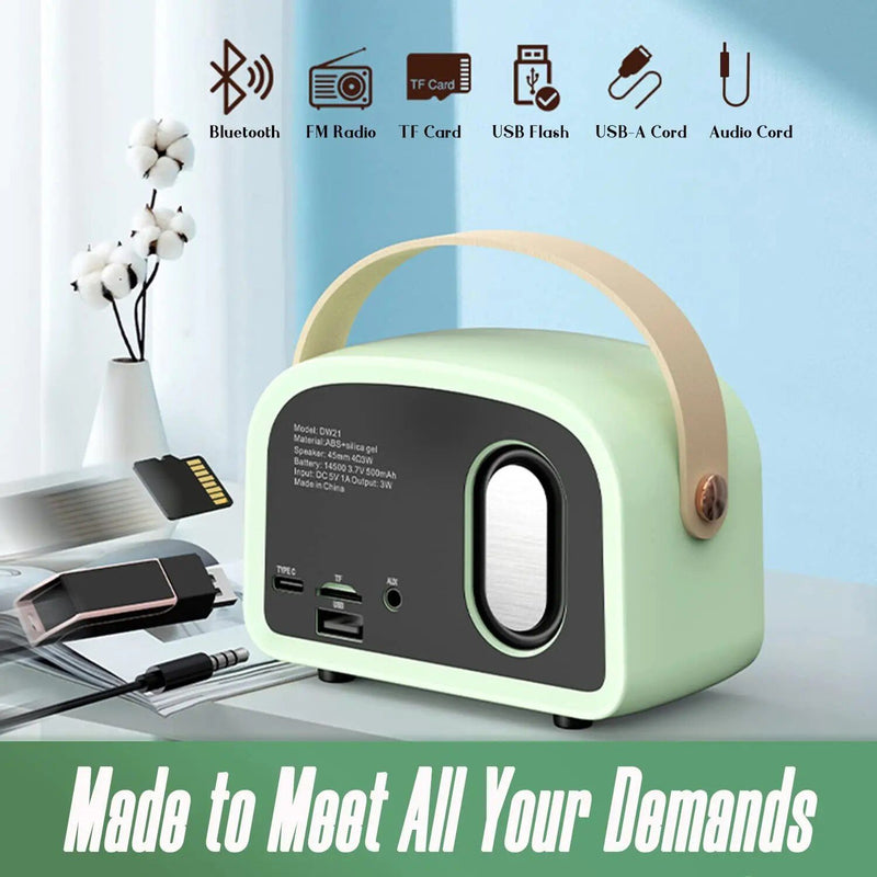 retro mini wireless speaker, view 8 - MRSLM