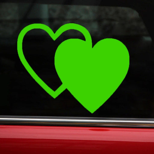 reflective love heart decals, view 4 - MRSLM