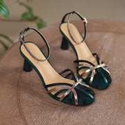 ankle strap thin high heel sandals, view 7 - MRSLM