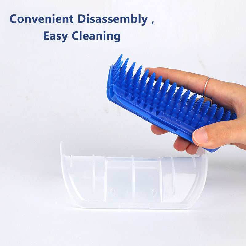 cat self-grooming wall brush, view 6 - MRSLM