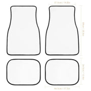 pastel pineapple pink car floor mats, view 7 - MRSLM