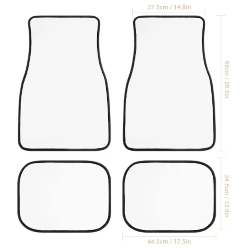 pastel pineapple pink car floor mats, view 7 - MRSLM