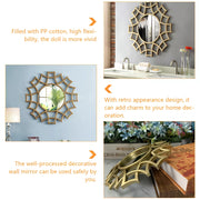 irregular gold wall mirror, view 4 - MRSLM