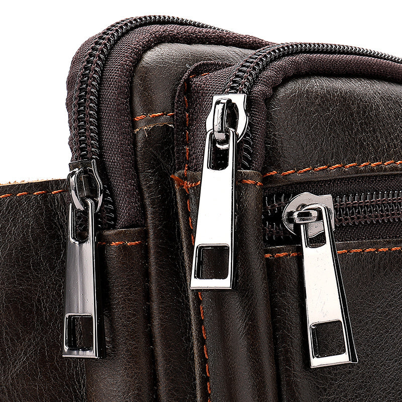 men's leather waist bag, view 3 - MRSLM