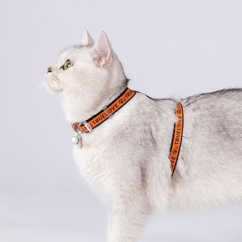 cat H-shape harness and leash set, view 5 - MRSLM