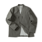 men's collarless casual suit jacket, view 6 - MRSLM