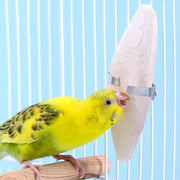 cuttlebone chew toy with metal holder, view 2 - MRSLM
