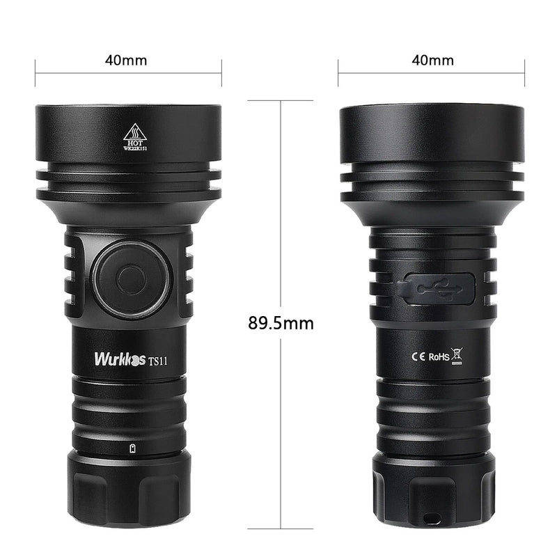 2000 lumen USB-C EDC flashlight, view 10 - MRSLM