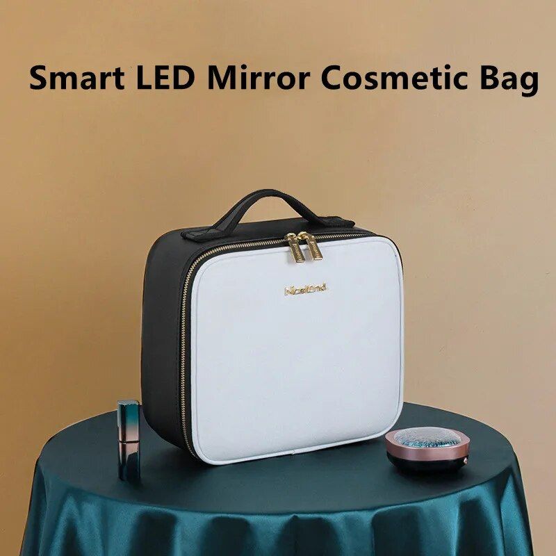 LED cosmetic case with mirror, view 3 - MRSLM