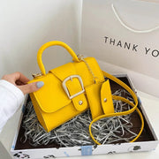 simple retro crossbody square bag, view 6 - MRSLM