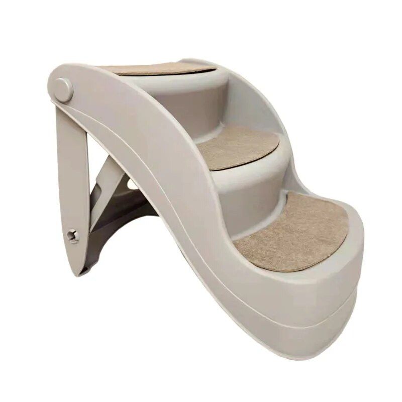 foldable 3-step pet stairs, view 3 - MRSLM