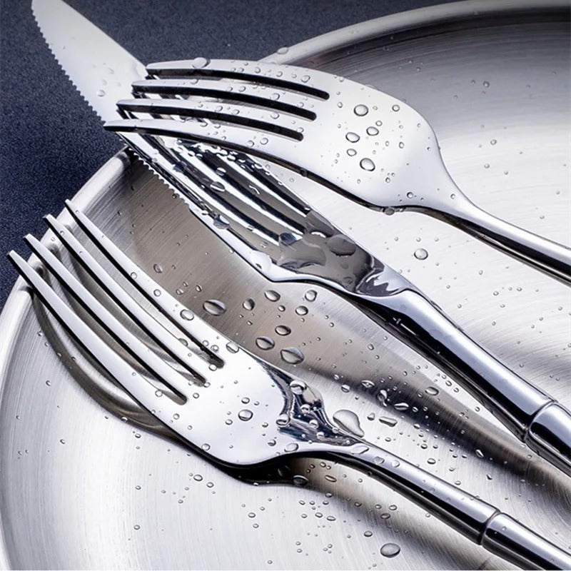 bamboo design cutlery set, view 8 - MRSLM