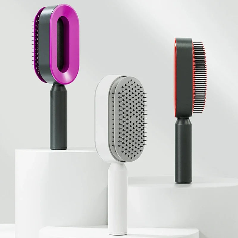 self-cleaning hair brush - MRSLM