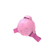interactive dog soccer ball with straps, view 3 - MRSLM