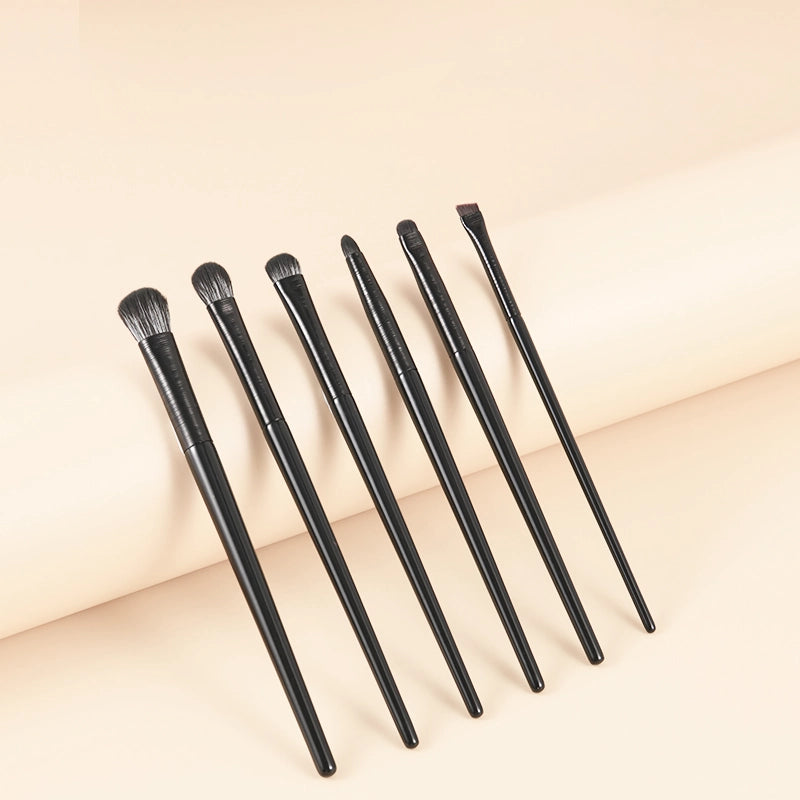 6-piece natural eye makeup brush set, view 3 - MRSLM