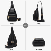 PU leather sling bag, view 10 - MRSLM