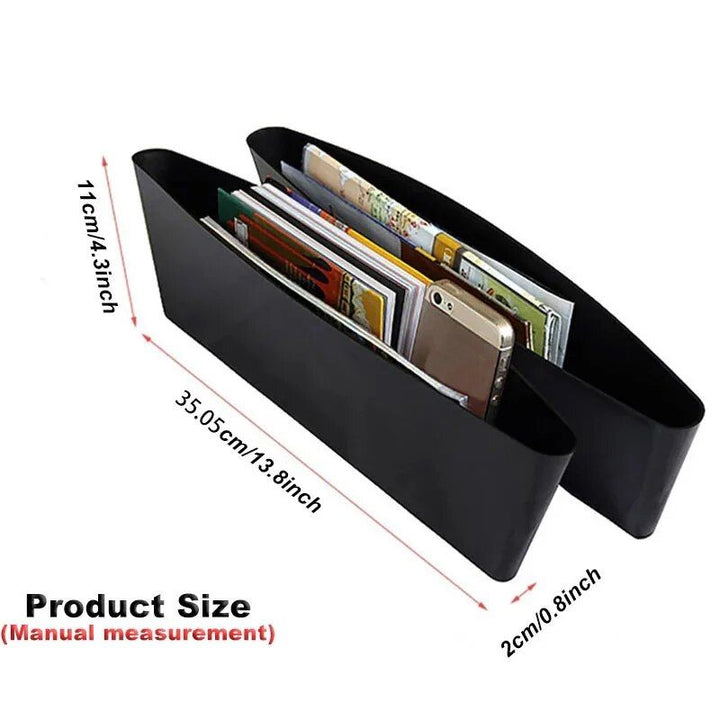Car Seat Gap Filler Organizer with Cup Holder - Multi-Compartment Storage Solution