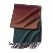 cashmere blend scarf with tassels, view 6 - MRSLM