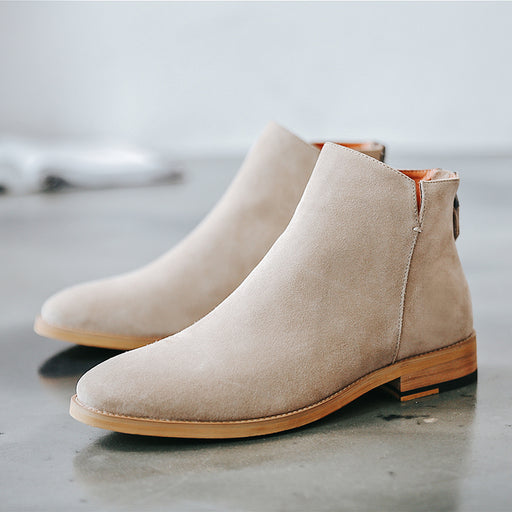 men's leather ankle boots, view 2 - MRSLM