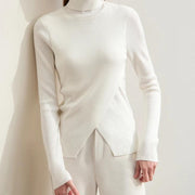 minimalist women's turtleneck sweater, view 6 - MRSLM