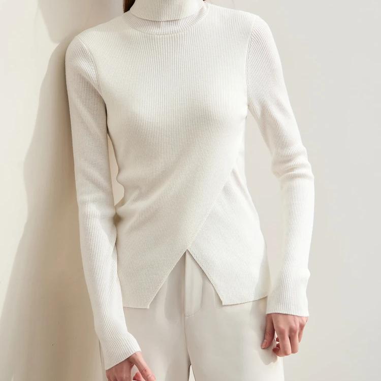 minimalist women's turtleneck sweater, view 6 - MRSLM