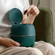 mini round desktop trash can, view 6 - MRSLM