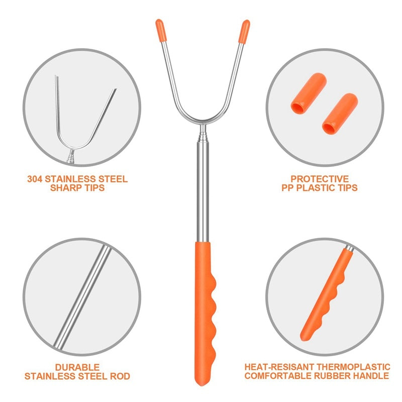 stainless steel barbecue fork, view 4 - MRSLM