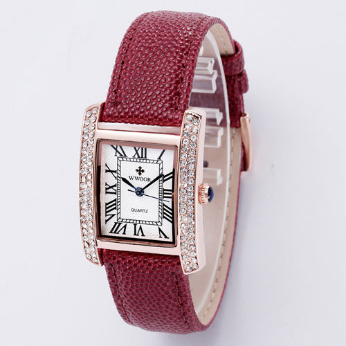 ladies square quartz watch - MRSLM