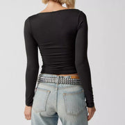 y2k square neck crop top, view 7 - MRSLM
