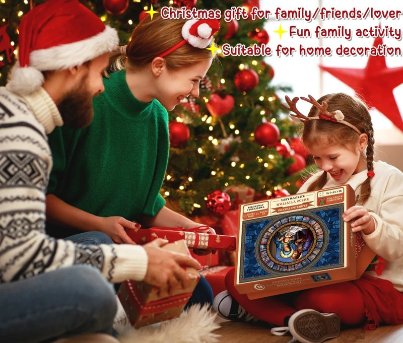 Paper Christmas advent calendar puzzle, view 4 - MRSLM