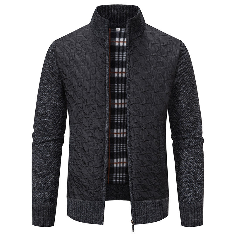 men's slim-fit chenille coat, view 6 - MRSLM