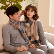 men's plaid cashmere scarf, view 6 - MRSLM