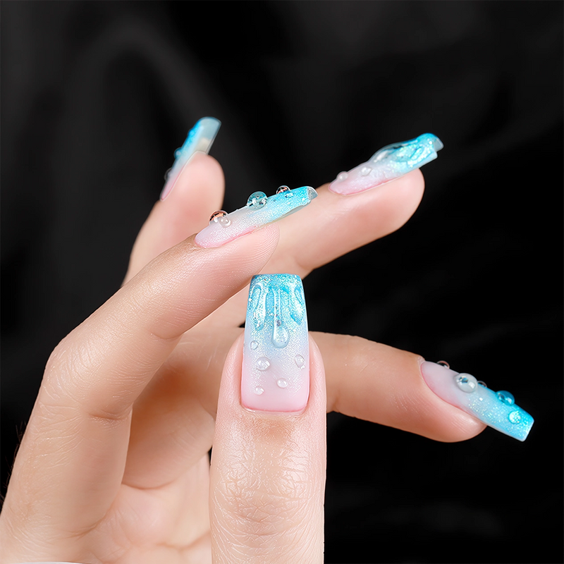 clear water drop wave gel nail polish, view 8 - MRSLM