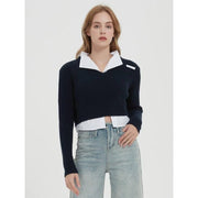 patchwork pullover sweater, view 5 - MRSLM