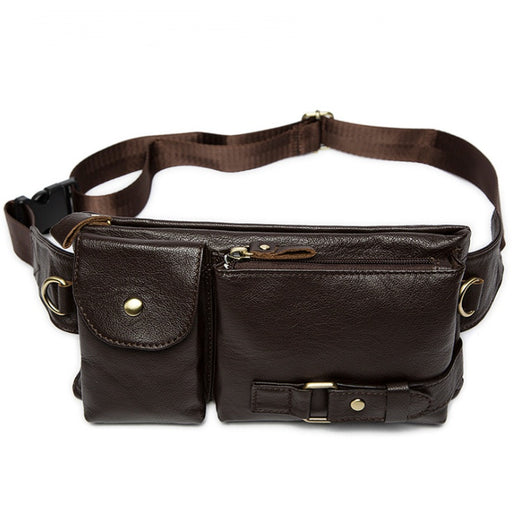 men's retro leather crossbody bag, view 6 - MRSLM