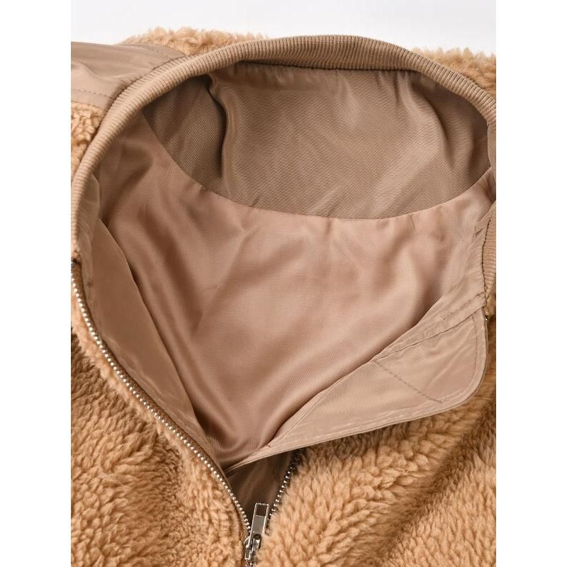 Women's lamb wool jacket, view 8 - MRSLM