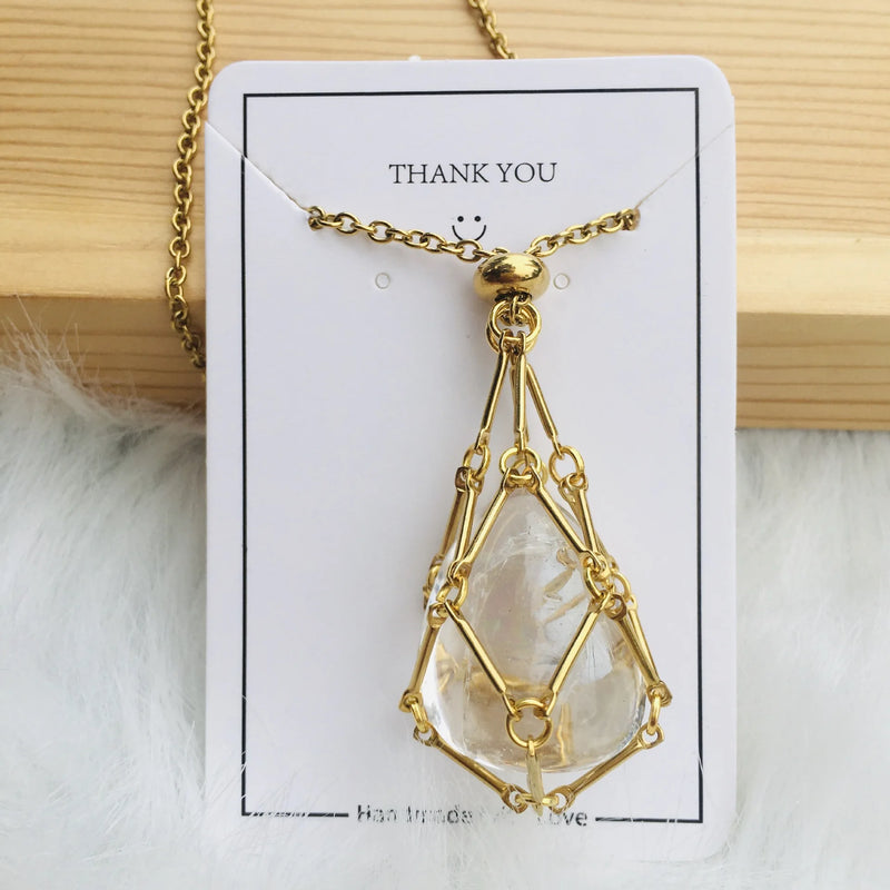 customized stone pendant necklace, view 15 - MRSLM
