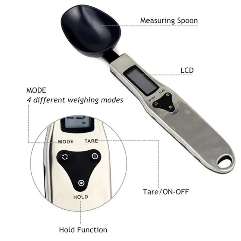 Precision Pro Digital Kitchen Measuring Spoon Scale 500g/0.1g - LCD Display