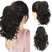 12-inch wavy claw clip ponytail extension - MRSLM
